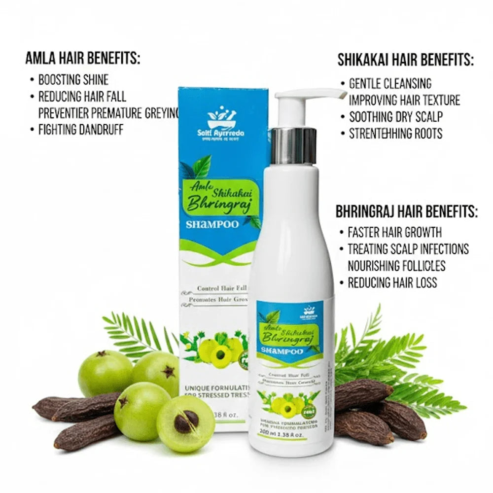 Amla Shikakai Bhringraj Shampoo 4