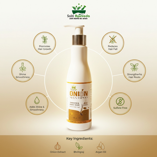 Sniti Ayurveda Onion Shampoo - Anti Hair Fall & Strengthening Formula